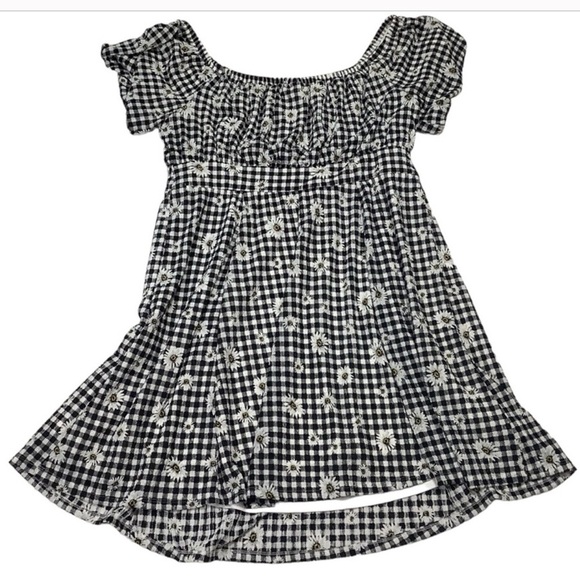 Torrid Mini Textured Knit Puff Sleeve Skater Dress - Picture 6 of 8